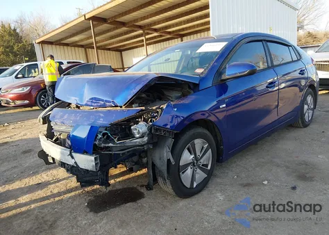 2019 Hyundai Ioniq Hybrid Blue из США, поврежденный, VIN KMHC65LC4KU110880